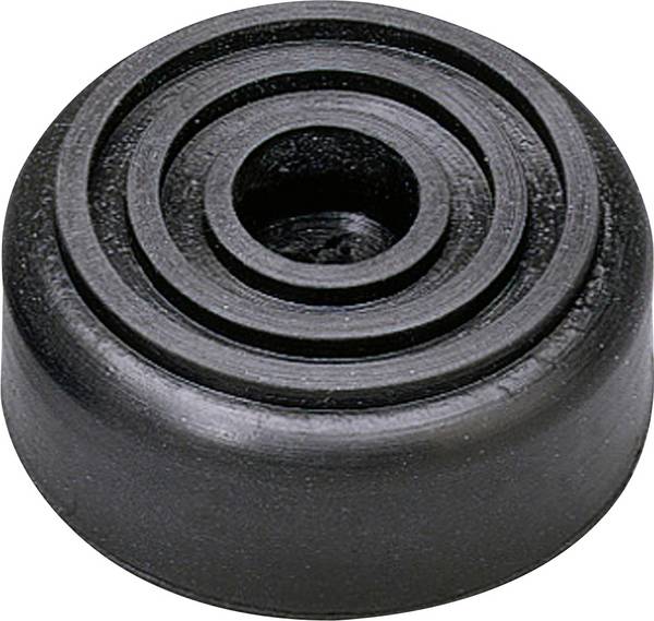 Monacor HF-155 Gerätefuß mit Bohrung Schwarz (Ø x H) 38 mm x 15 mm 1 St.