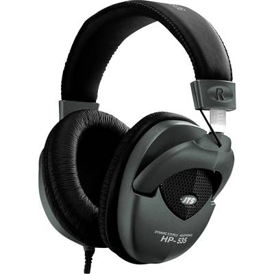 Kopfhörer mit schwarzem Kopfband und Ohrpolstern, Modell 'HP-535', gezeigt im Profil.
