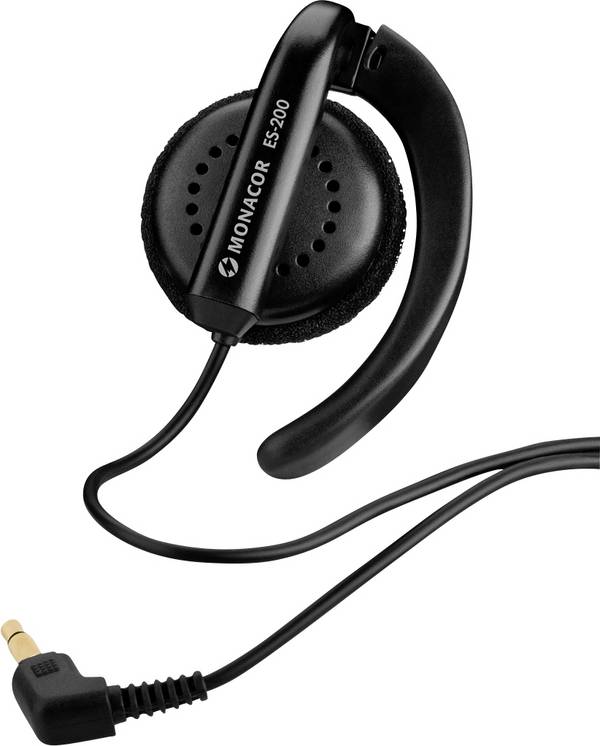 Monacor ES-200 In Ear Kopfhörer kabelgebunden Mono Mono