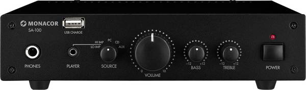 Monacor SA-100 Stereo-Verstärker 2 x 50 W