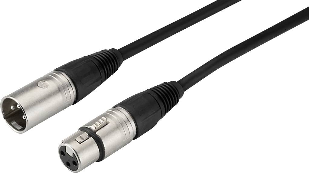 Monacor MECN-2000/SW XLR Kabel [1x XLR-Stecker - 1x XLR-Buchse] 20 m Schwarz