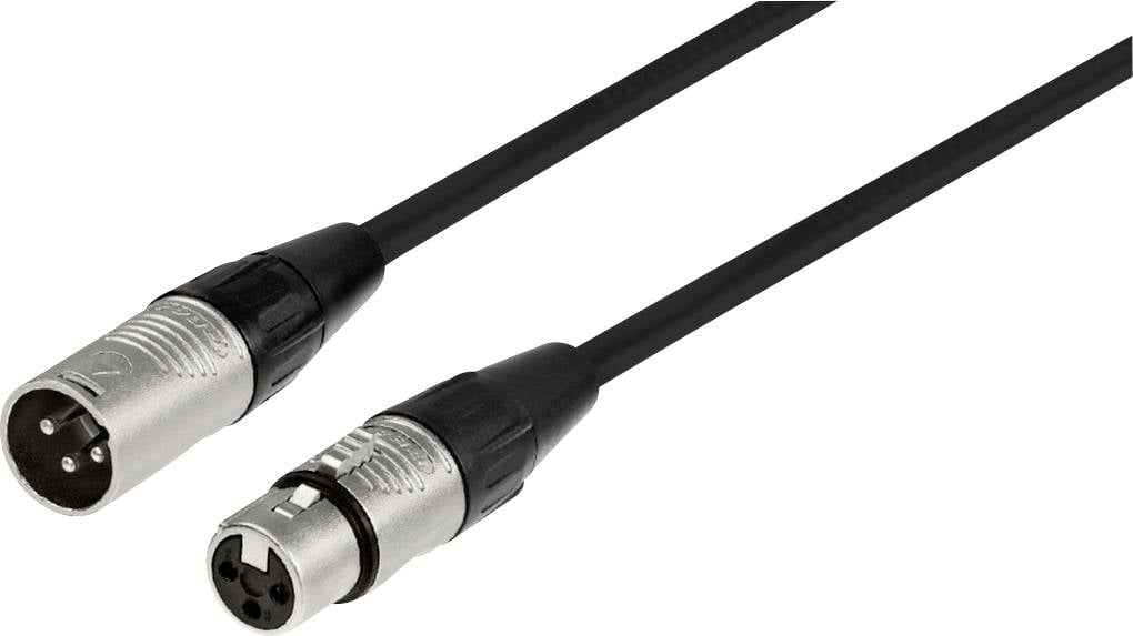 Monacor MECR-200/SW XLR Kabel [1x XLR-Stecker - 1x XLR-Buchse] 2 m Schwarz