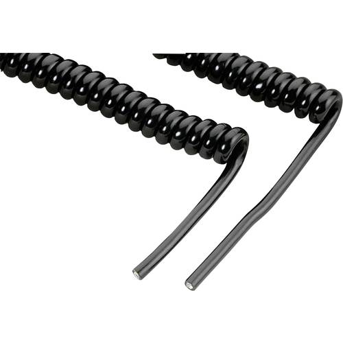 Thumbnail - Monacor 0060200 Mikrofon-Spiralkabel Schwarz 1 St.