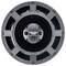 Lautsprecher aus der Vogelperspektive, mit 'Celestion FTX1225' auf der Front, graue Metallkonstruktion und schwarze Membran.
