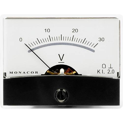 Thumbnail - Monacor 0290610 PM-2/30V PM-2/30V Drehspul-Einbauinstrument, 30 V