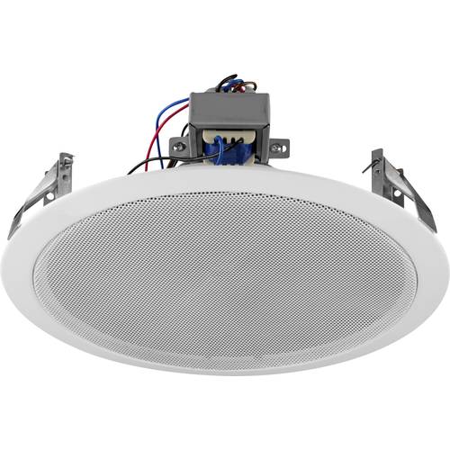 Monacor EDL-118TW ELA-Deckenlautsprecher 100 V Weiß 1 St.