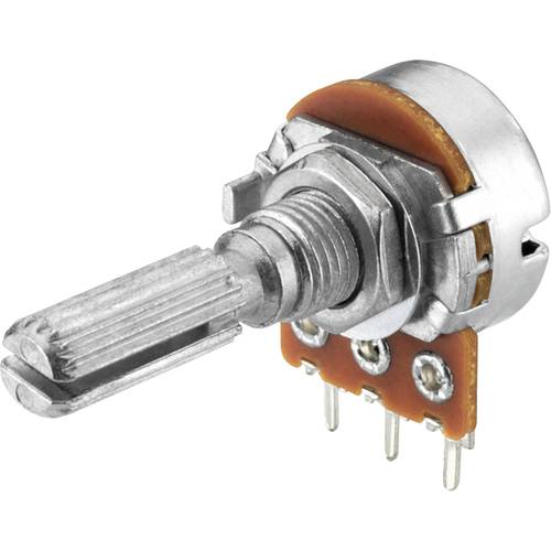 Monacor 0012230 VRA-100M100 Dreh-Potentiometer 0.1 W 100 kΩ 1 St.
