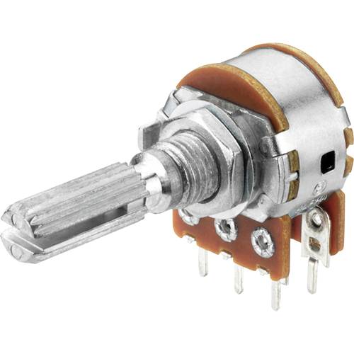 Monacor 0012320 VRA-100S50 Dreh-Potentiometer 0.1 W 50 kΩ 1 St.