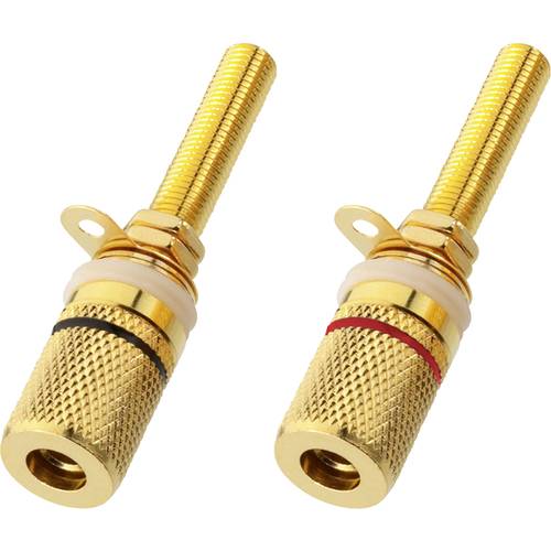 Monacor Bananen-Buchsen BP-500G 1 Paar