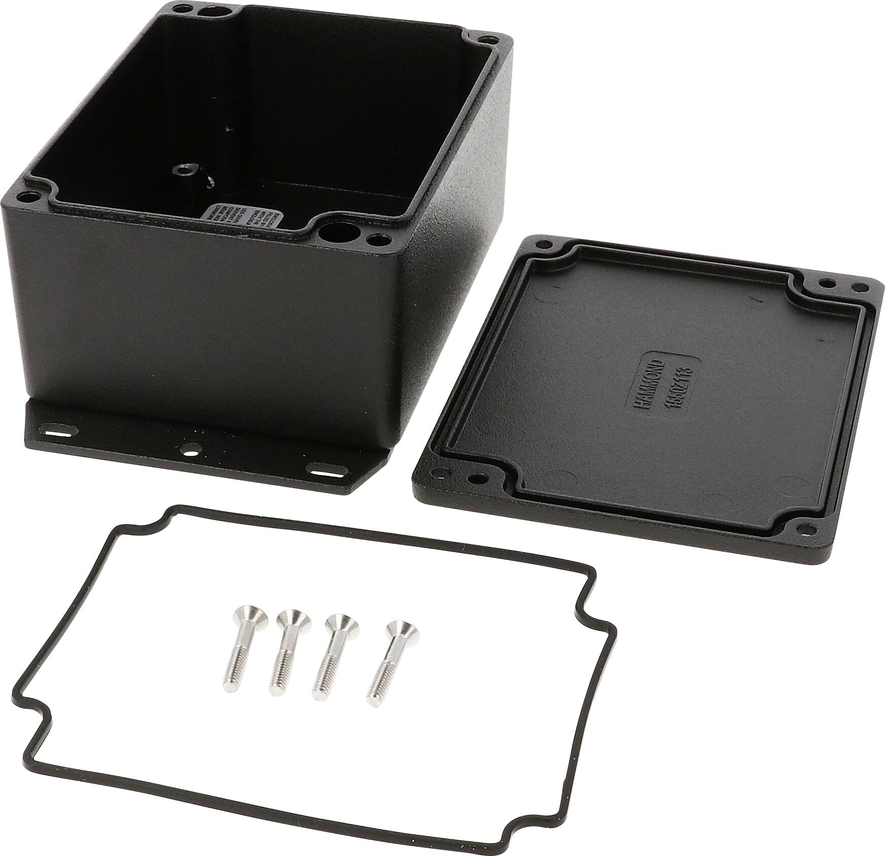 Hammond Electronics 1550Z113FBK Universal-Gehäuse 115 x 90 x 55 Aluminium Druckguss Schwarz 1 St.