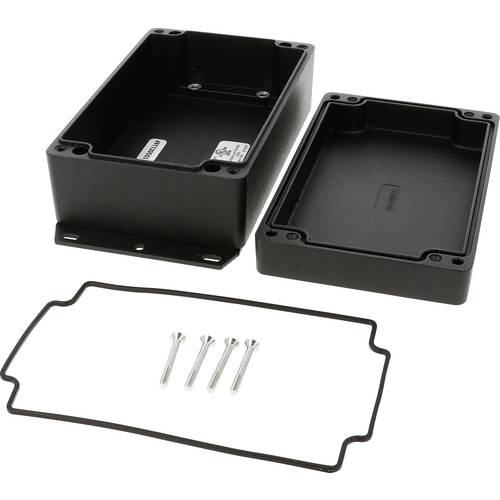 Hammond Electronics 1550Z116FBK Universal-Gehäuse 161 x 100 x 60 Aluminium Druckguss Schwarz 1 St.