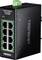 Industrieller Gigabit PoE+ Switch von TRENDnet mit sechs Ethernet-Ports, geeignet für anspruchsvolle Netzwerkumgebungen.
