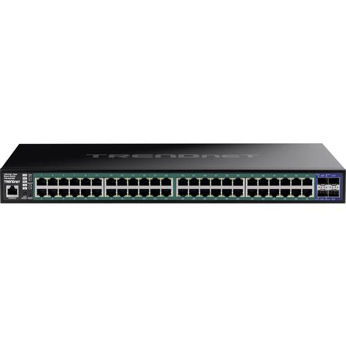 TRENDnet TPE-3524SF 52 Port PoE+ Switch, Gigabit Web Smart 740W 10G SFP+ Slots