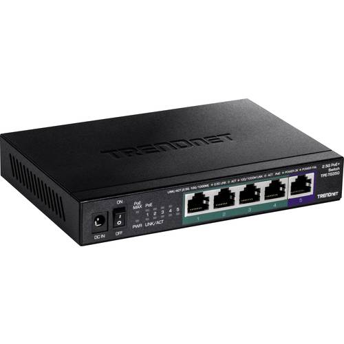 Thumbnail - TRENDnet TPE-TG350 5-Port PoE Switch, Unmanaged 2.5G PoE+