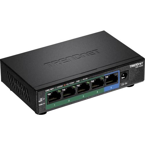 Thumbnail - TRENDnet TPE-TG52 5-Port PoE Switch Gigabit PoE+ 32W
