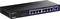 Ein schwarzer TRENDnet Netzwerkswitch mit acht Ethernet-Anschlüssen auf der Vorderseite, geeignet für kleine bis mittlere Netzwerke.