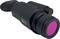 Ein Nachtsichtgerät mit pinkem Objektiv und mehreren Knöpfen an der Oberseite, geeignet für nächtliche Beobachtungen.