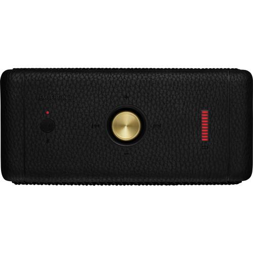 Marshall Emberton II Black & Brass Bluetooth® Lautsprecher Schwarz