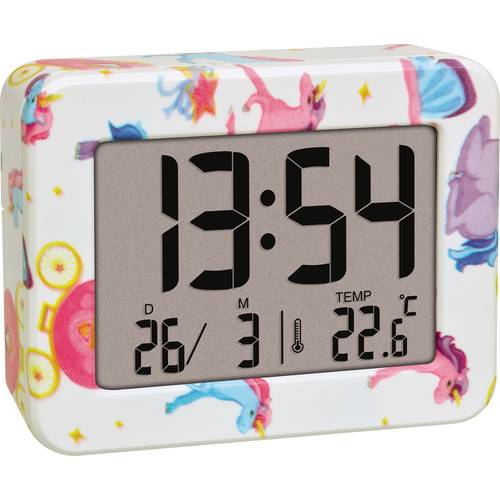 TFA Dostmann 60.2044.41 Quarz Wecker Bunt Alarmzeiten 1