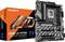 'GIGABYTE Z690 UD WIFI6E' Motherboard mit Verpackung. Schwarzes Motherboard zeigt zahlreiche Anschlüsse. Verpackung enthält Produktlogo.