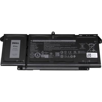 Laptop-Akku von Dell, 63 Wh, Modelltyp TT9XP, mit Sicherheitshinweisen und Symbolen, kompatibel mit bestimmten Dell-Modellen.