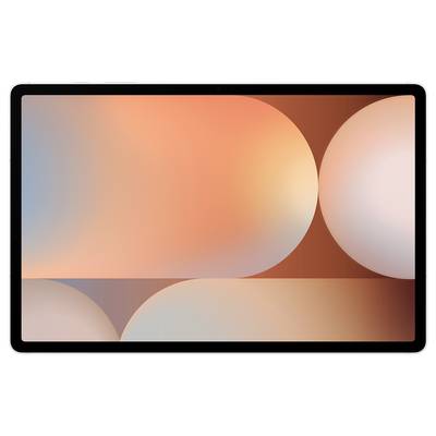 Abstraktes Hintergrundbild mit weichen Farbverläufen in Orange und Rosa, kreisförmigen Mustern und symmetrischen Formen.