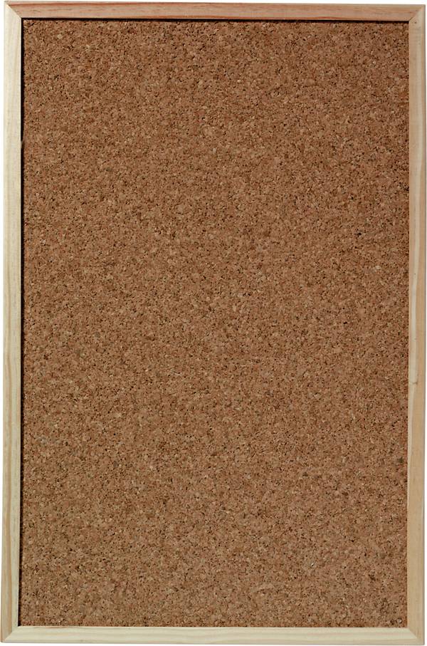Herlitz 1600030 Korkpinnwand Holz Kork 400 mm x 600 mm