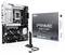 Eine ASUS Prime Z890-P WIFI-Mainboard-Verpackung neben dem Mainboard und einer WiFi-Antenne. Text 'PRIME Z890-P WIFI' auf der Box.