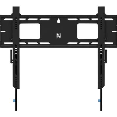 Wandhalterung für Fernseher, schwarz, mit verstellbaren Schienen und Kabelmanagement. Ideal für flache und geneigte Montage.