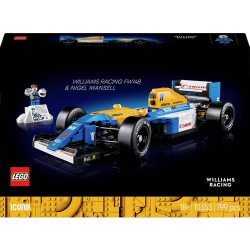 Thumbnail - LEGO® ICONS™ 10353 Williams Racing FW14B mit Nigel Mansell