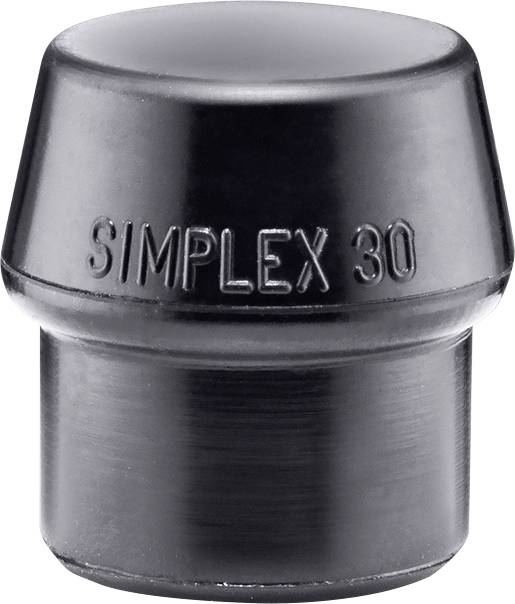 Schonhammerkopf SIMPLEX Kopf-Ø 30mm Gum.schwarz mittelh.HALDER