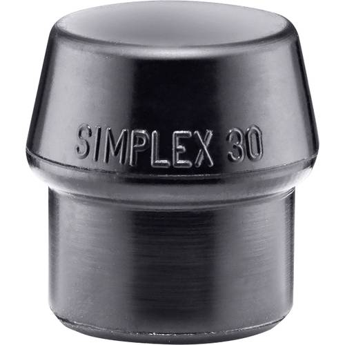 Schonhammerkopf SIMPLEX Kopf-Ø 30mm Gum.schwarz mittelh.HALDER