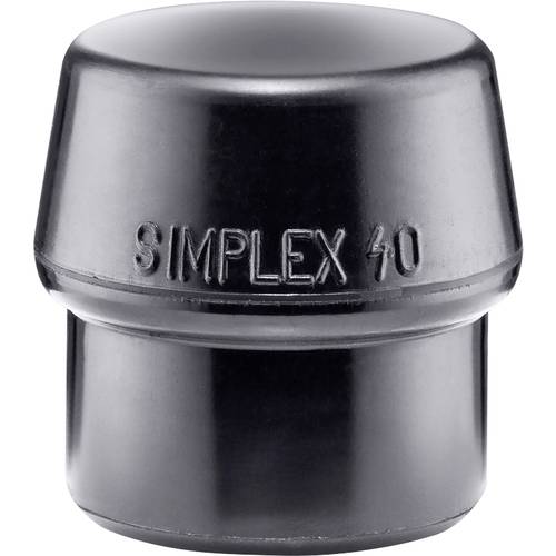 Schonhammerkopf SIMPLEX Kopf-Ø 40mm Gum.schwarz mittelh.HALDER