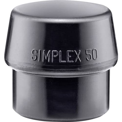 Schonhammerkopf SIMPLEX Kopf-Ø 50mm Gum.schwarz mittelh.HALDER