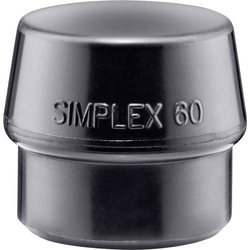 Schonhammerkopf SIMPLEX Kopf-Ø 60mm Gum.schwarz mittelh.HALDER