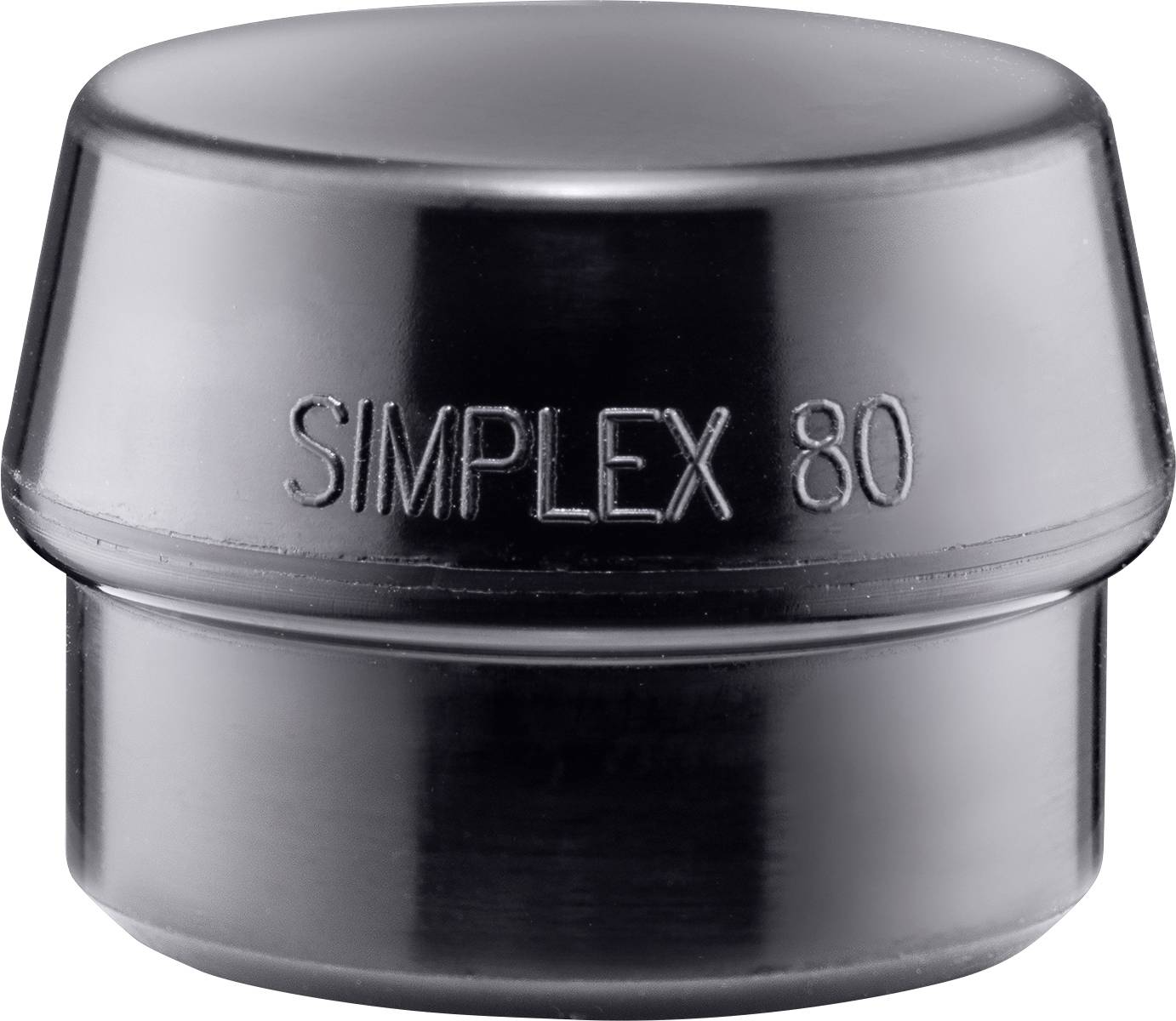 Schonhammerkopf SIMPLEX Kopf-Ø 80mm Gum.schwarz mittelh.HALDER