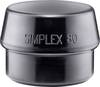 Schonhammerkopf SIMPLEX Kopf-Ø 80mm Gum.schwarz mittelh.HALDER