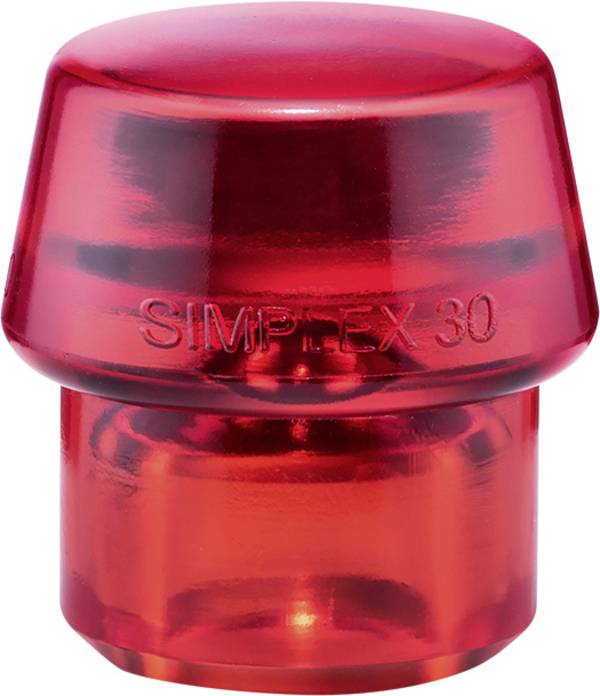 Schonhammerkopf SIMPLEX Kopf-Ø 30mm Plastik rot hart HALDER