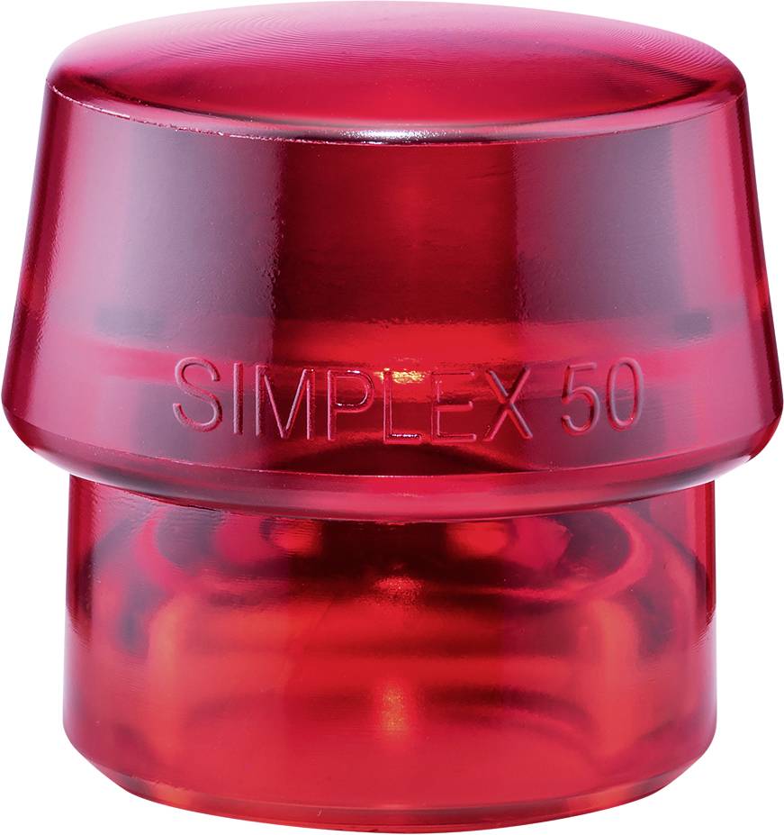 Schonhammerkopf SIMPLEX Kopf-Ø 50mm Plastik rot hart HALDER