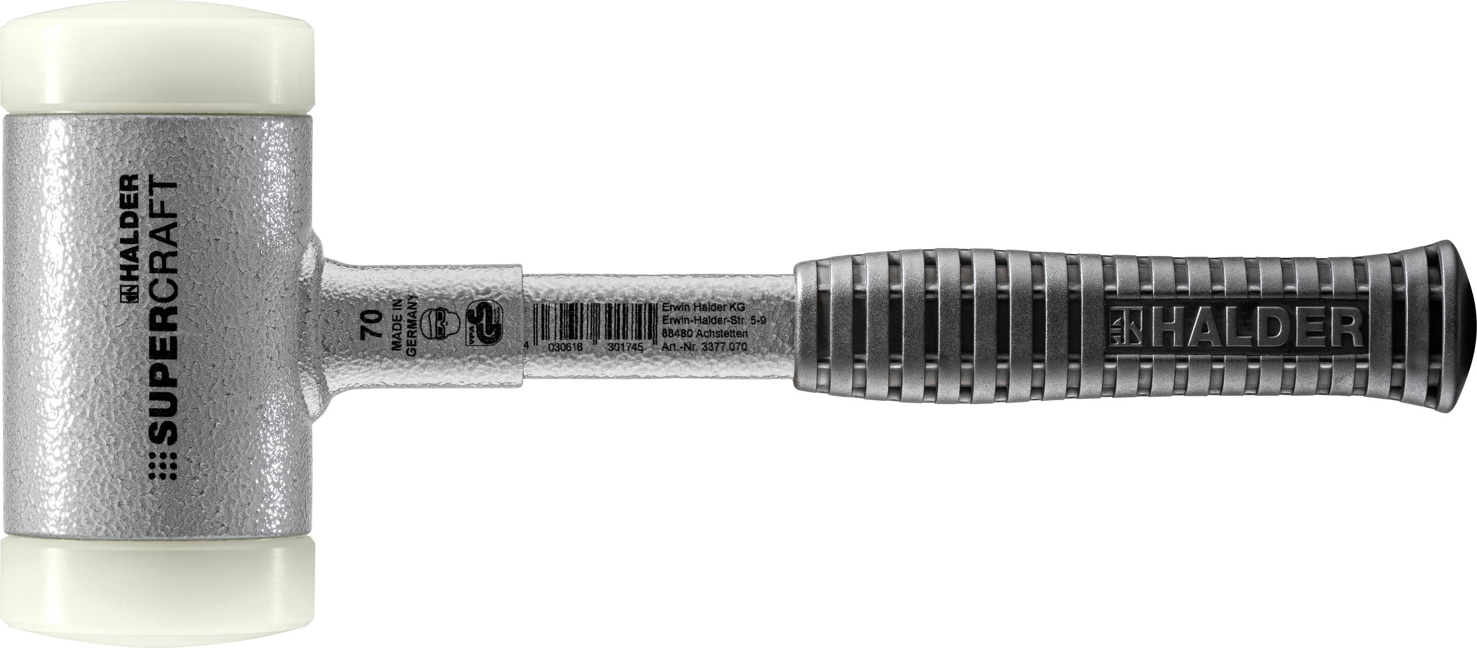 Thumbnail - Halder SUPERCRAFT 3377.070 Schonhammer ergonomischer Griff, hart 2250 g 335 mm 1 St.