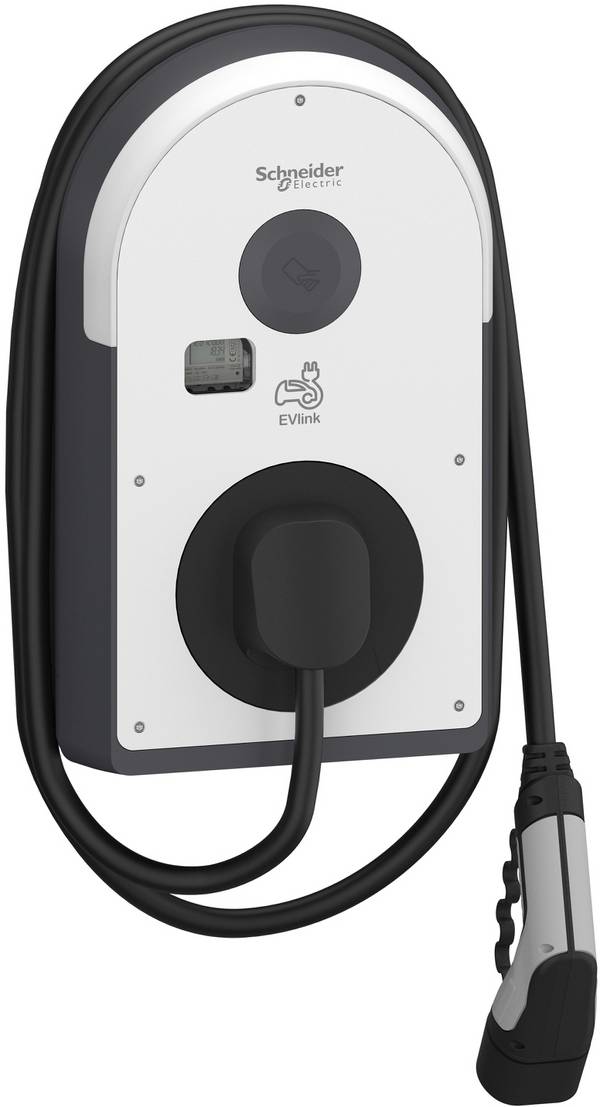 Schneider Electric EVB3I22NC0MB Wallbox Typ 2 Mode 3 22 kW RFID, NFC