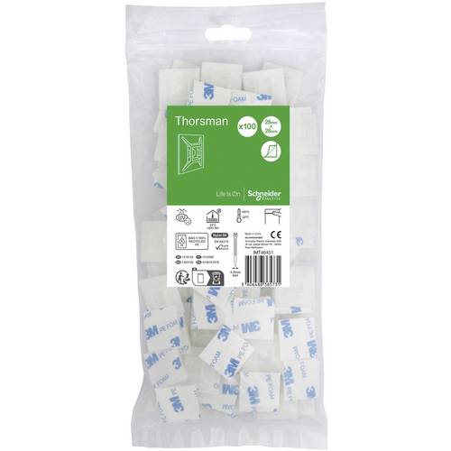 Selbstklebender Sockel fuer Kabelbinder max. 4,8mm Breite VPE: 100 Stück klar Farblos Schneider Electric Inhalt: 100 St.