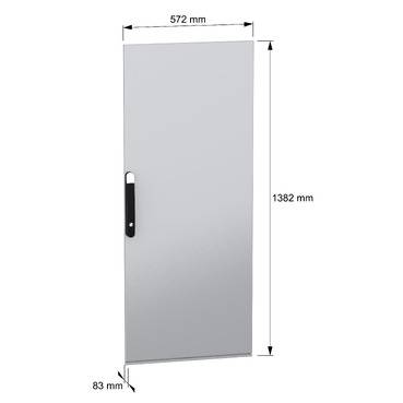 Schneider Electric NSYSFND146 NSYSFND146 Tür Doppelbart (B x H) 600 mm x 1400 mm Stahl 1 St.-2
