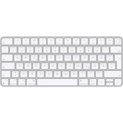 Tastatur in hellem Design mit deutschen QWERTZ-Layout, Funktionstastenreihe oben.