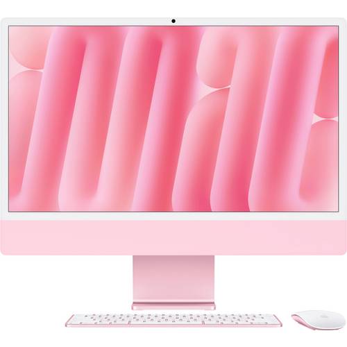 Apple iMac 24 Retina 4.5K (M4, 2024) 61 cm (24 Zoll) Pink 16 GB RAM 256 GB SSD 8‑Core CPU M4 (8‑Core GPU) MWUG3D/A