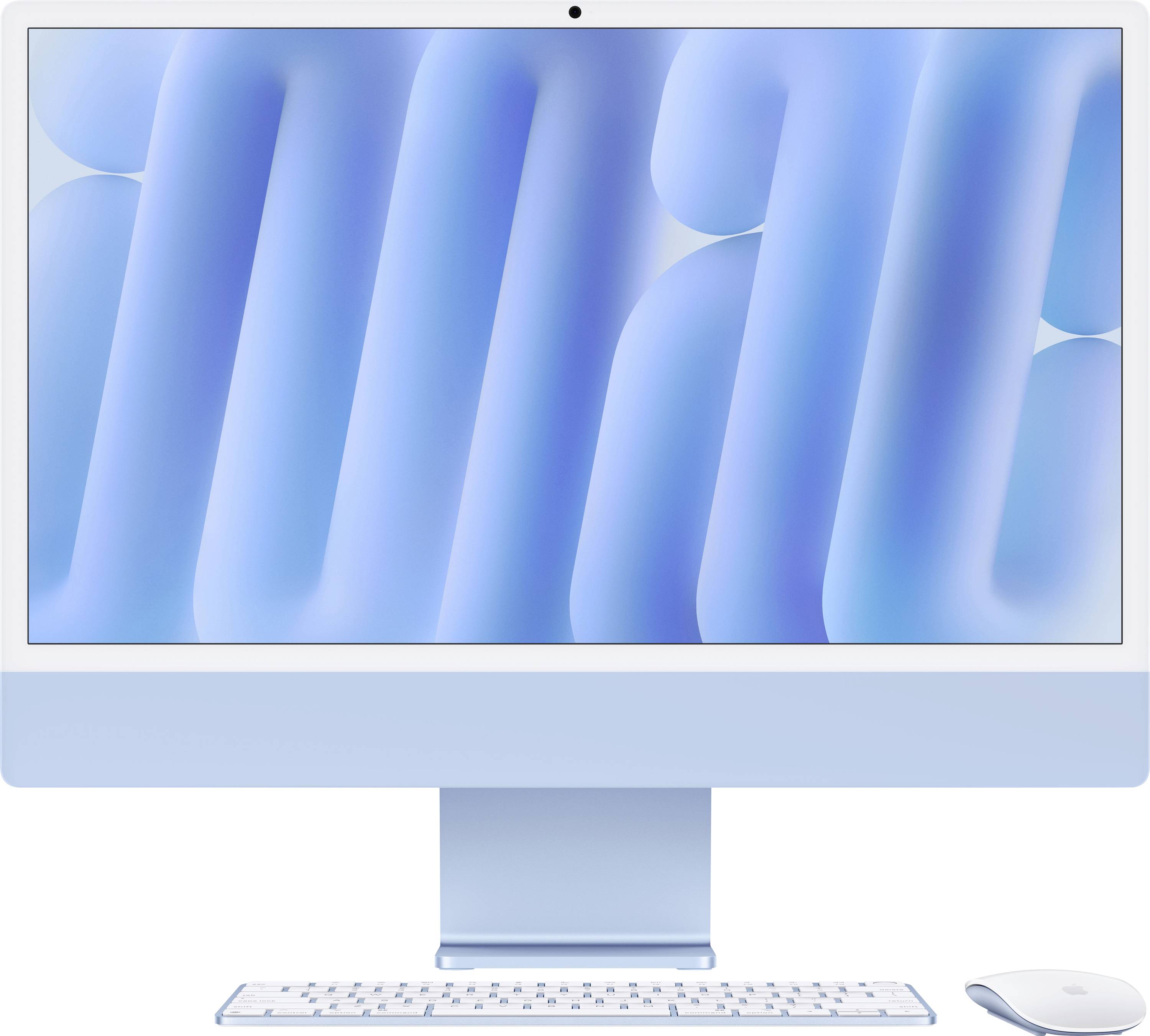 Apple iMac 24 Retina 4.5K (M4, 2024) 61 cm (24 Zoll) Blau 16 GB RAM 512 GB SSD 10-Core CPU 10‑Core GPU MWV33D/A