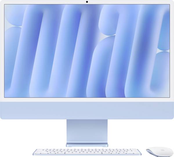Apple iMac 24 Retina 4.5K (M4, 2024)  61 cm (24 Zoll) Blau 24 GB RAM 512 GB SSD 10-Core CPU 10‑Core GPU MD2T4D/A