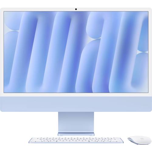 Apple iMac 24 Retina 4.5K (M4, 2024) 61 cm (24 Zoll) Blau 24 GB RAM 512 GB SSD 10-Core CPU M4 (10‑Core GPU) MD2T4D/A
