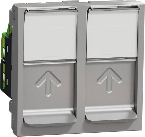 Schneider Electric NU342030 Netzwerkdose Telefon  Aluminium