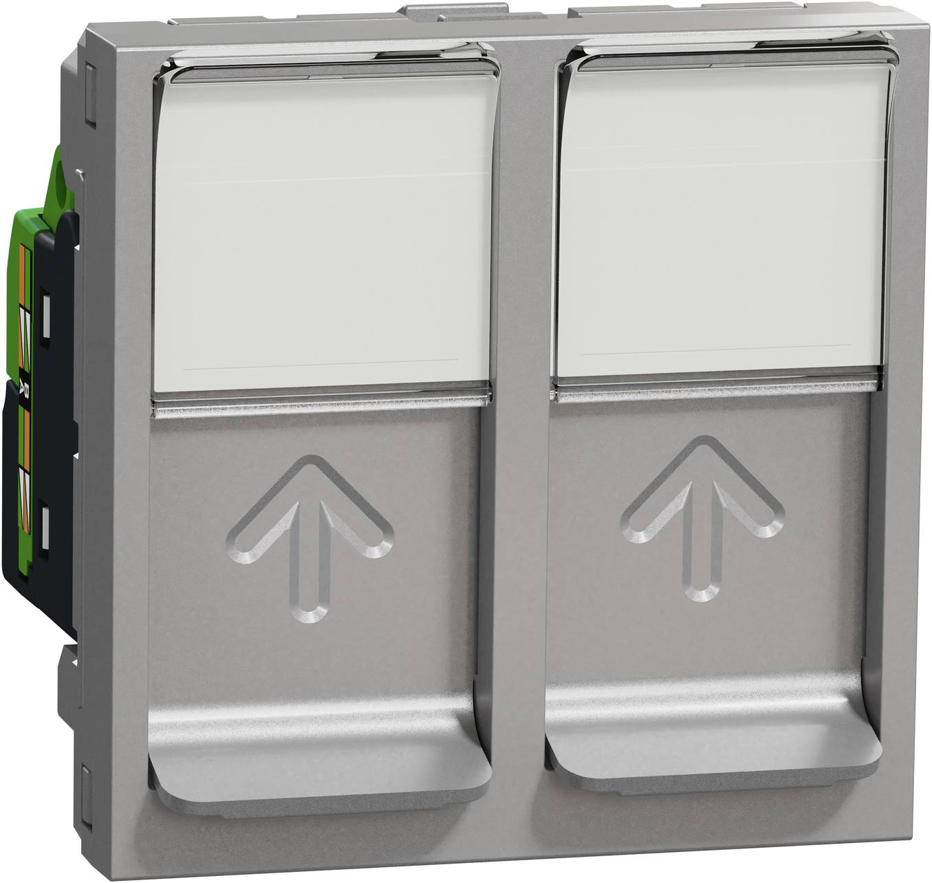 Schneider Electric NU342030 Netzwerkdose Telefon Aluminium-3